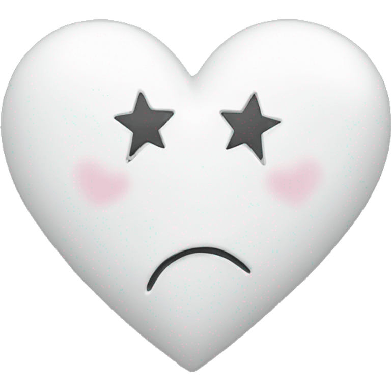 white heart with star emoji