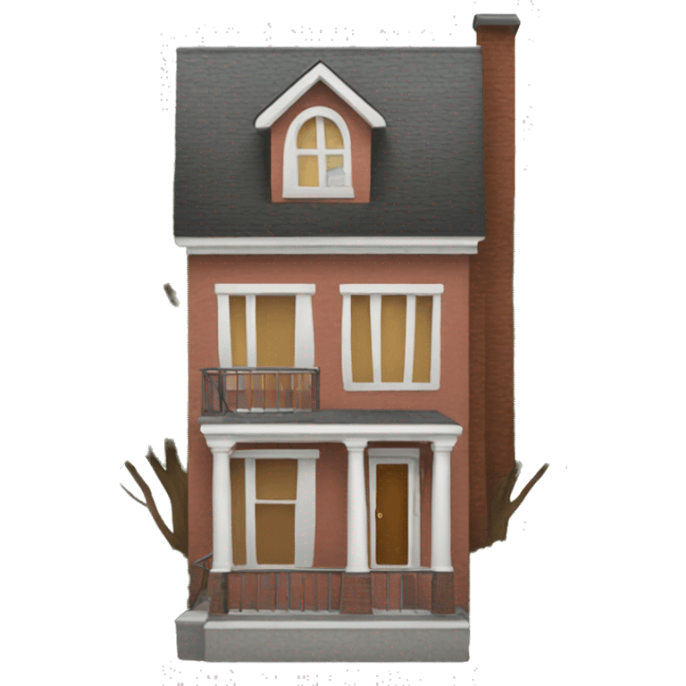 A three story house emoji