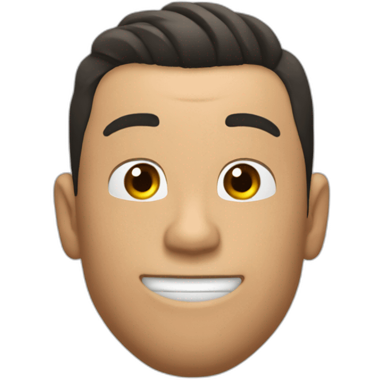 CR7 inhalando aire emoji