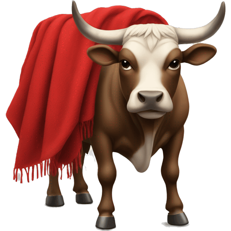 bull next to red blanket emoji