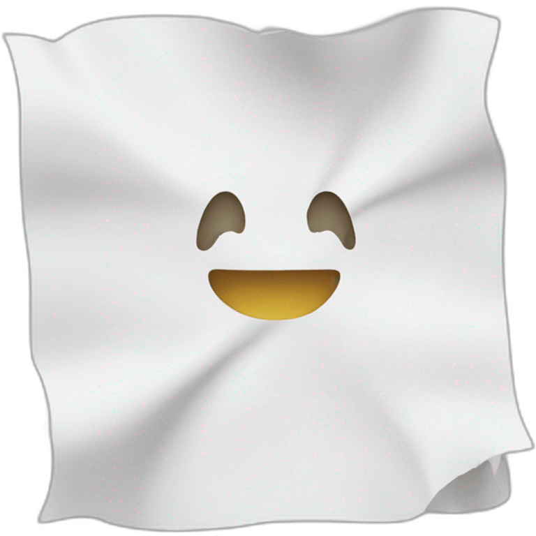 single sheet of simple blanc tissue emoji