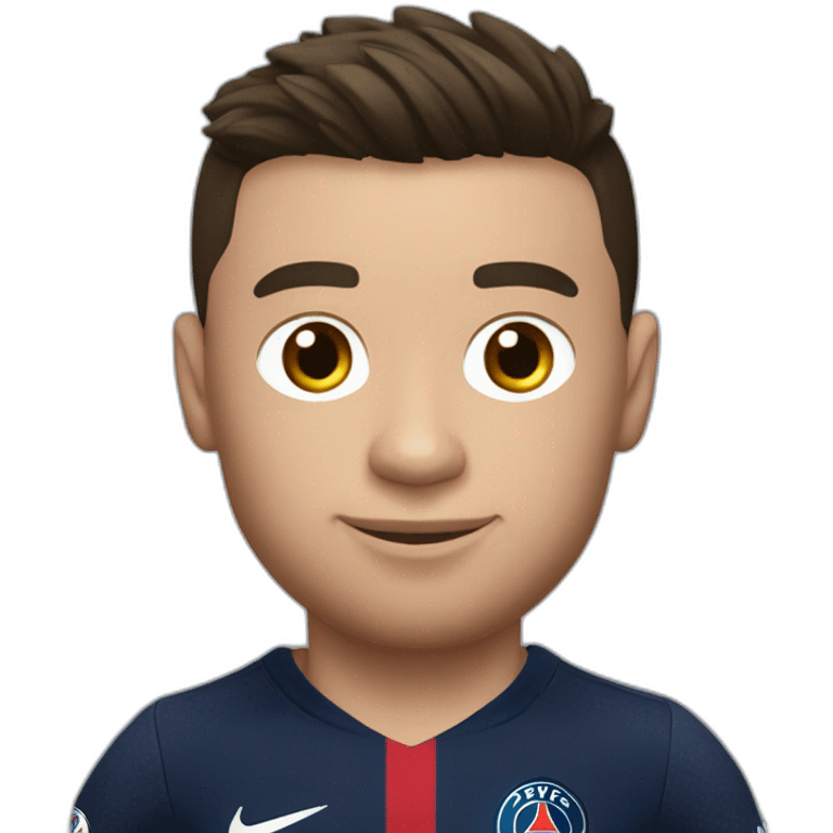 ronaldo avec le maillot du psg avec messi emoji