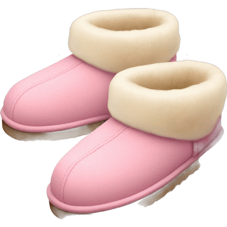 UGG slippers pink emoji