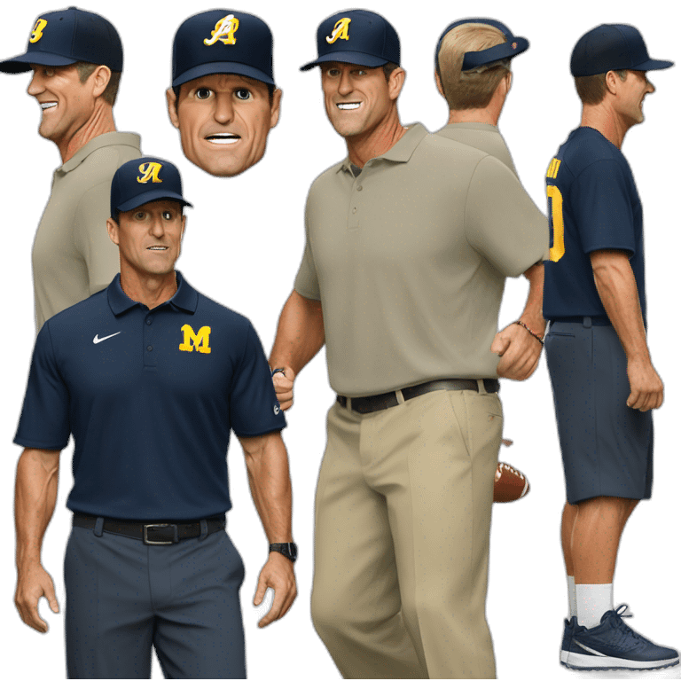 Jim Harbaugh khakis emoji