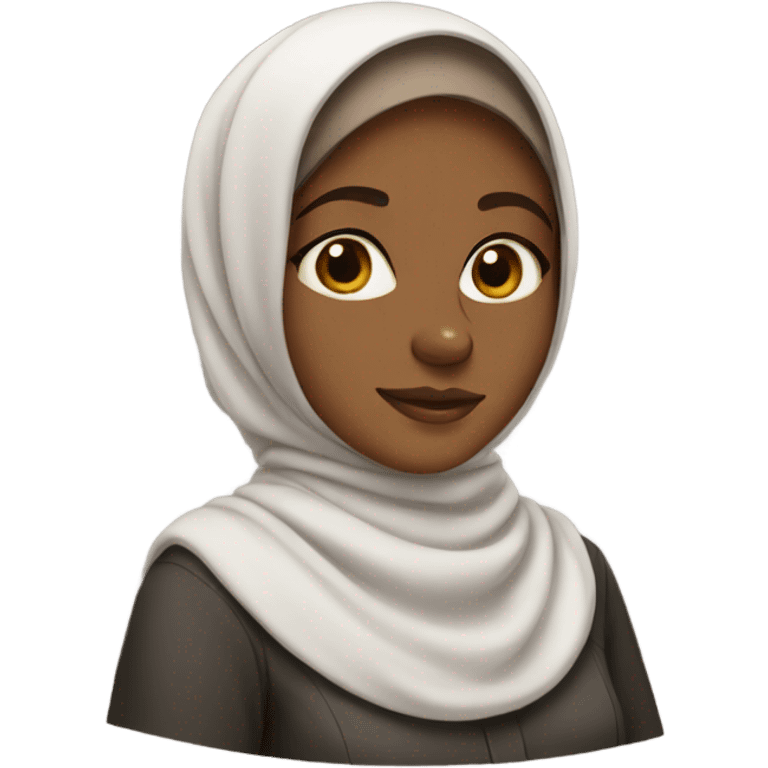 Brown girl wearing a hijab emoji