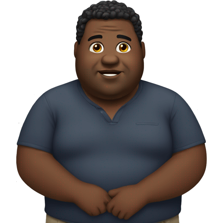 Fat black guy  emoji