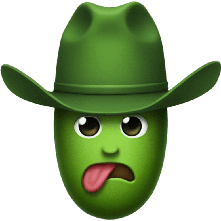 Cowboy pickle emoji