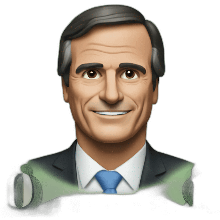 bolsonaro's one dollar paper money emoji