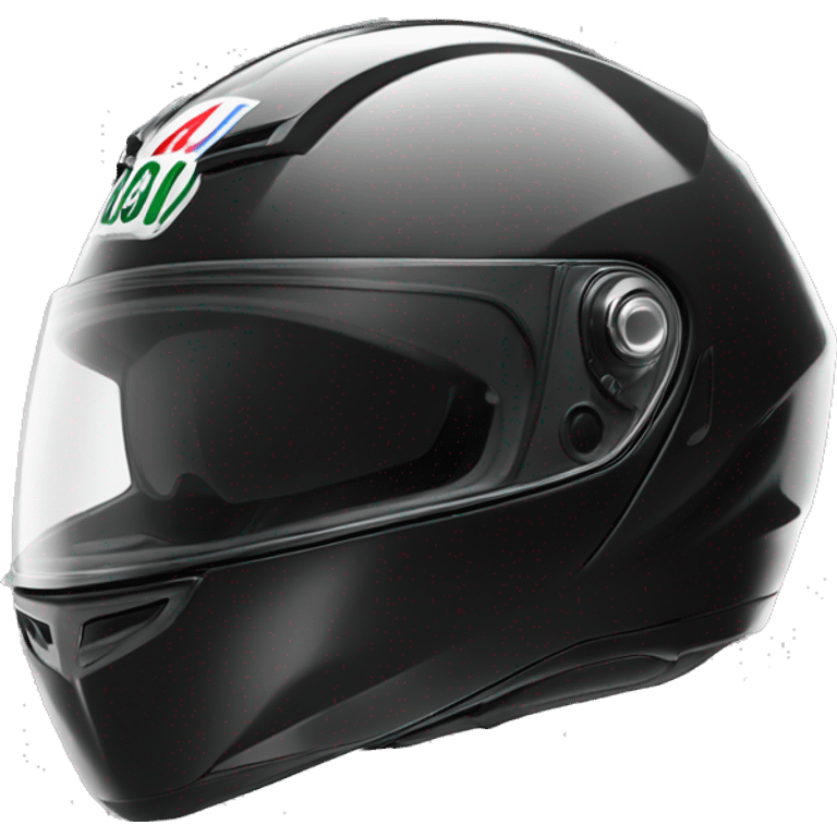 black AGV bike helmet emoji