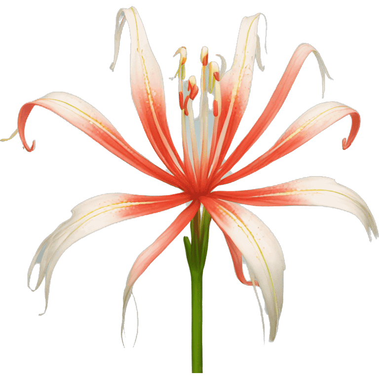 Spider lily flower emoji