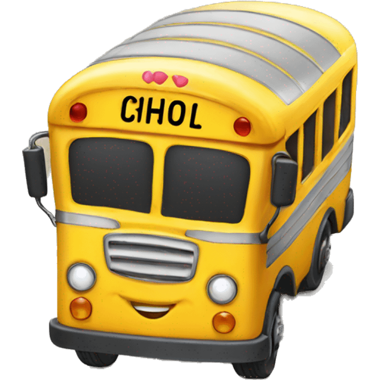 cute school bus emoji