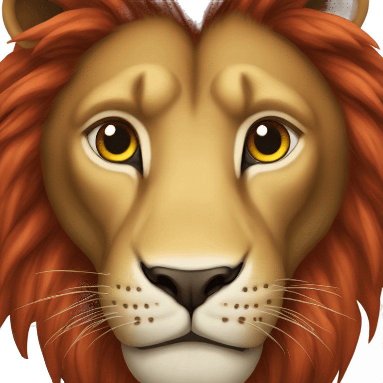 lion yeux rouge  emoji