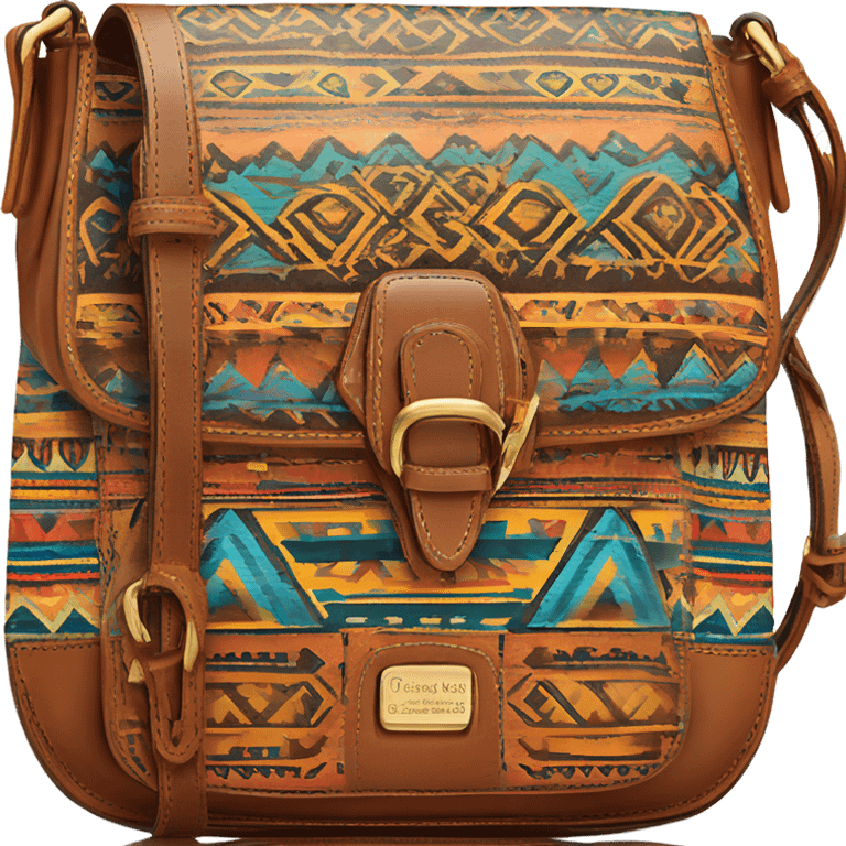 Realistic dooney and Bourke aztec pattern satchel purse. emoji