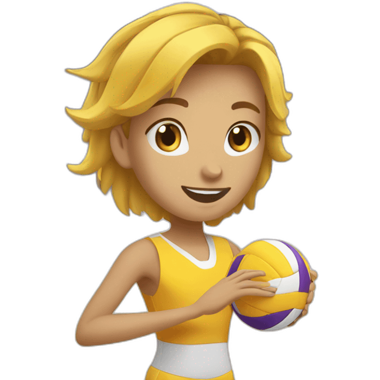 réception volley ball emoji