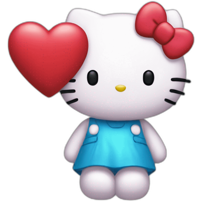 hellokitty and heart emoji