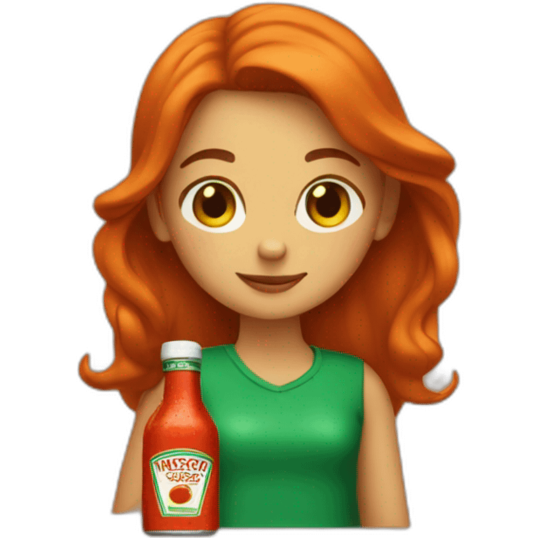 girl with tabasco emoji