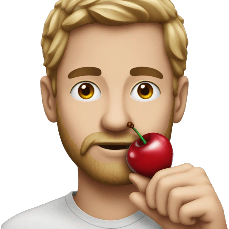 cheater holding a cherry emoji