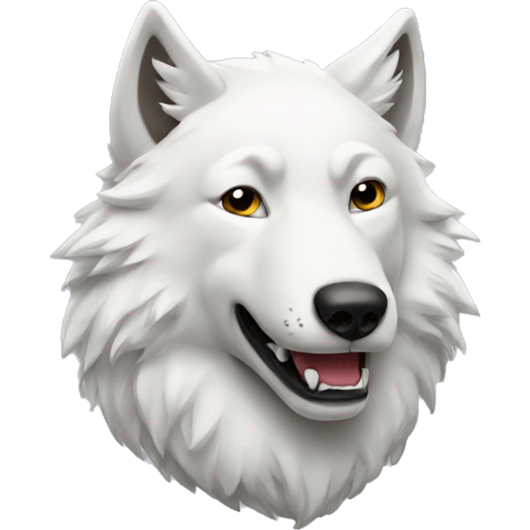 white wolf emoji