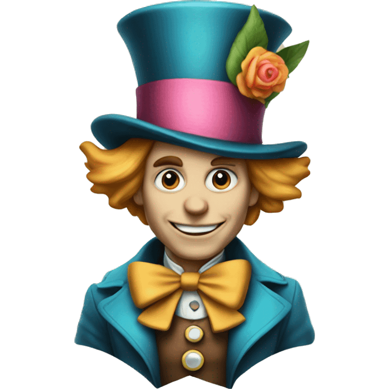 Alice in Wonderland The Mad Hatter character emoji