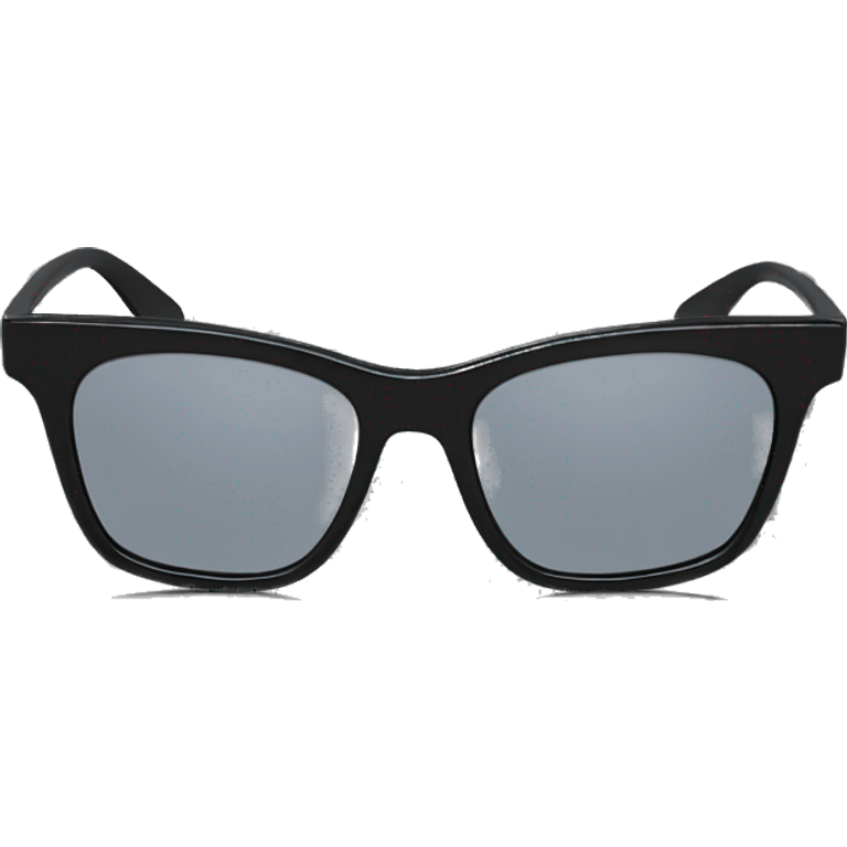 black skinny frame sunglasses no person emoji