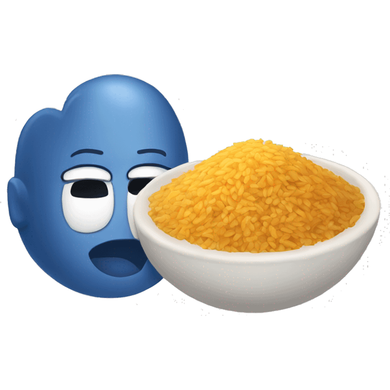 Arroz azul emoji