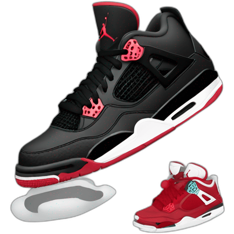 jordan-4-shoes-black emoji