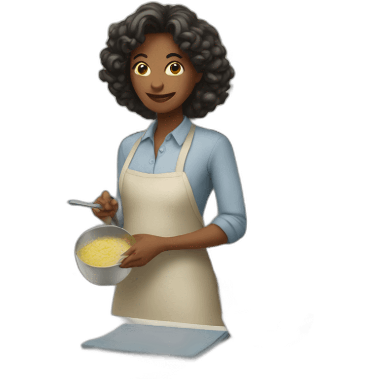 Woman in kitchen emoji