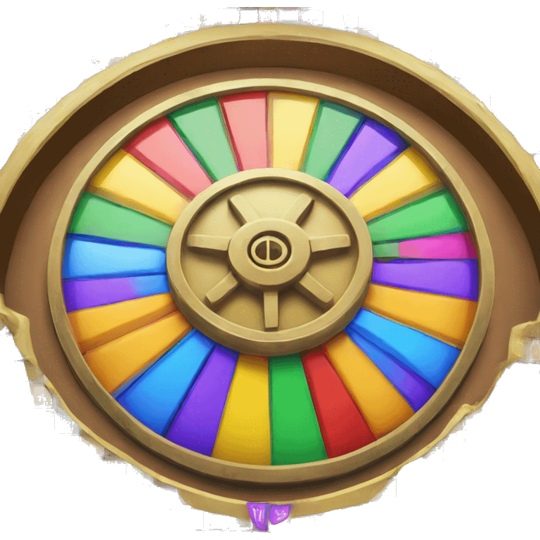 Wheel of fortune for colors emoji