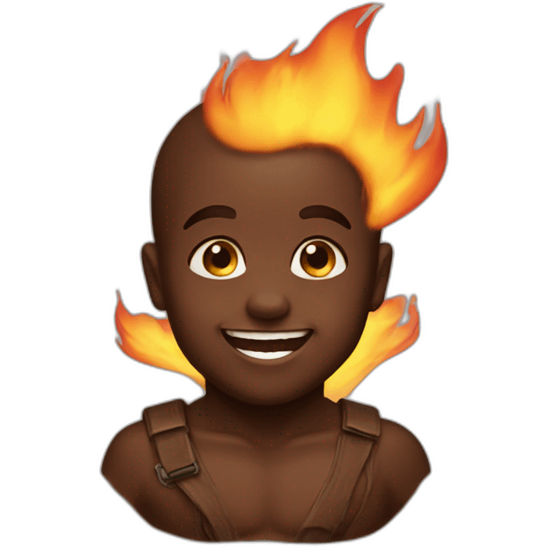 Face baby chocolate smile fire emoji