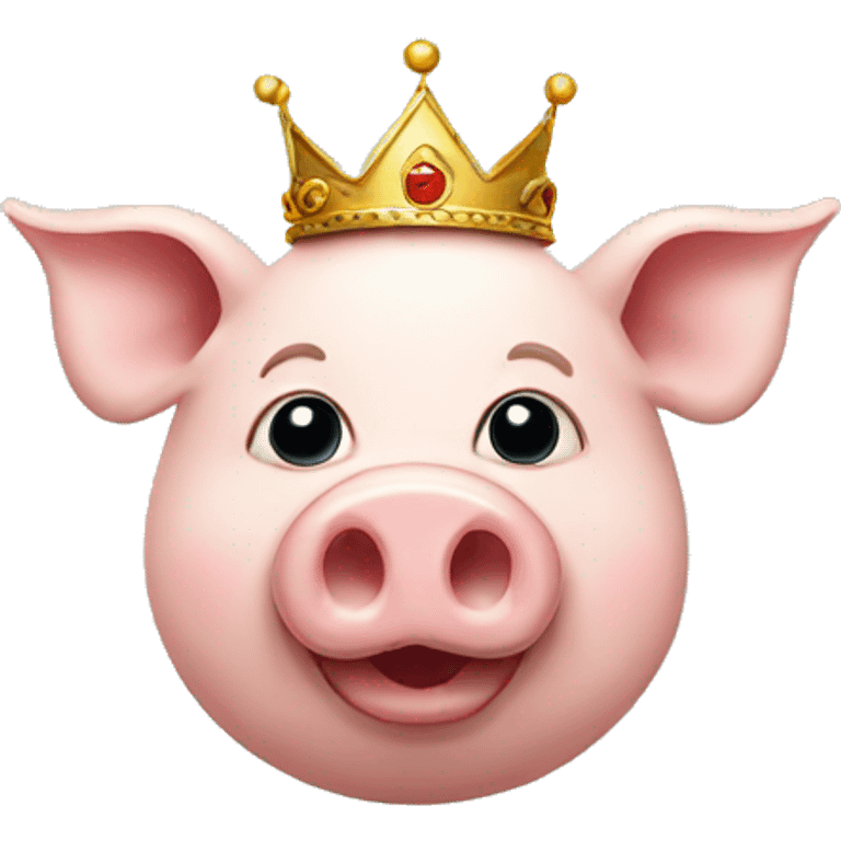 Pig with a crown  emoji