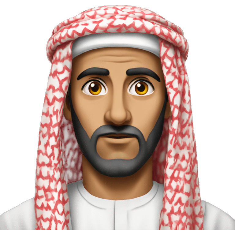 arab sheikh photorealistic serious emoji