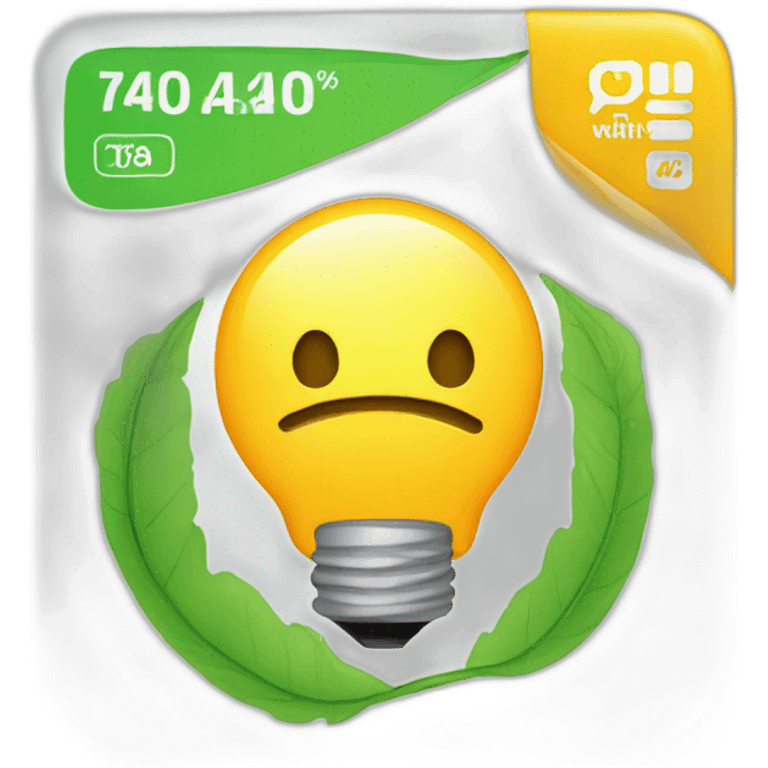 Energy efficiency label emoji