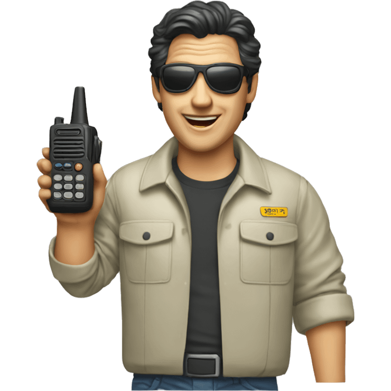 80's Walkie talkie emoji