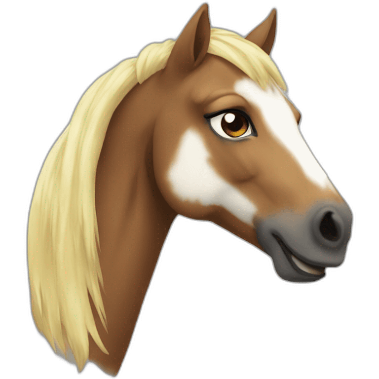 Poney marrant emoji