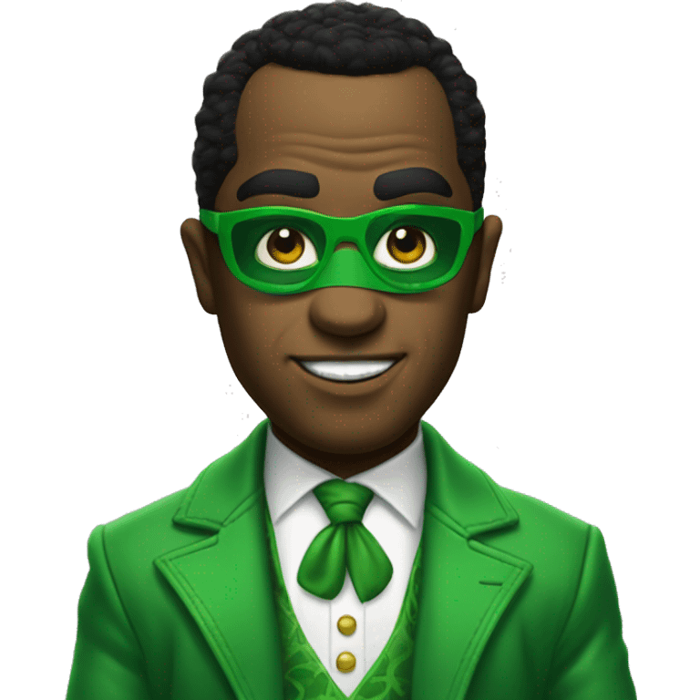 P diddy in riddler costume  emoji