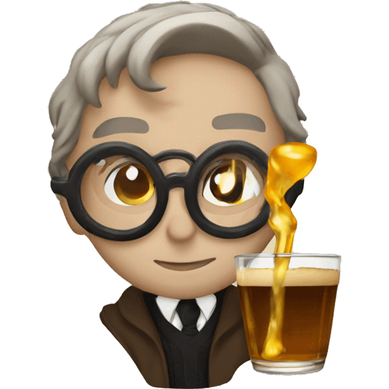 Harry potter drinking emoji