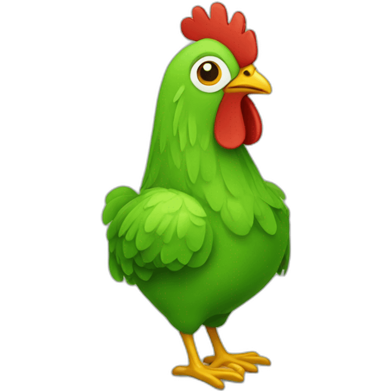 Pollo verde emoji