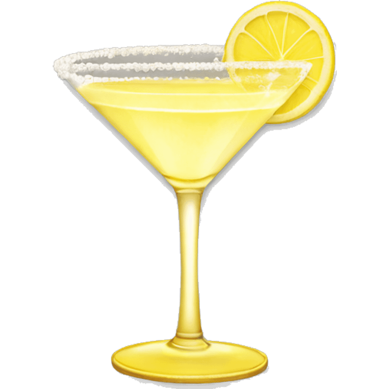 Lemon drop martini sugar rim emoji