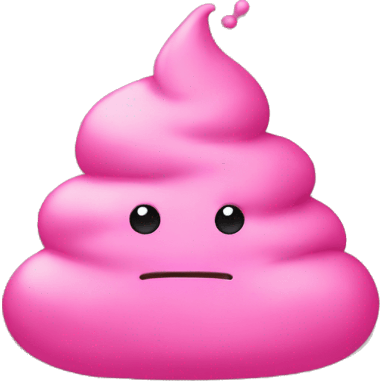 Pink poop emoji