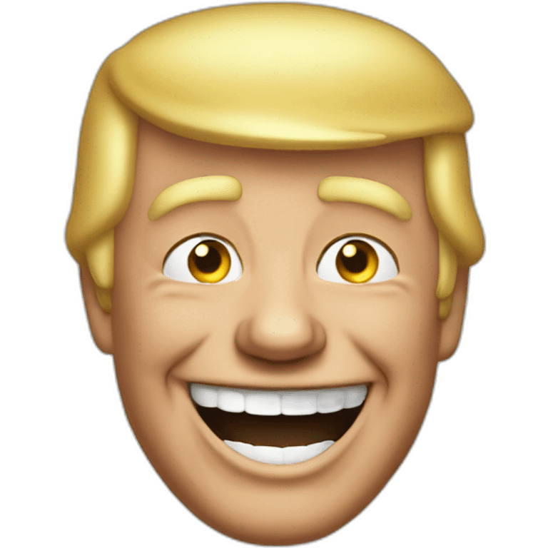 laughing trump emoji