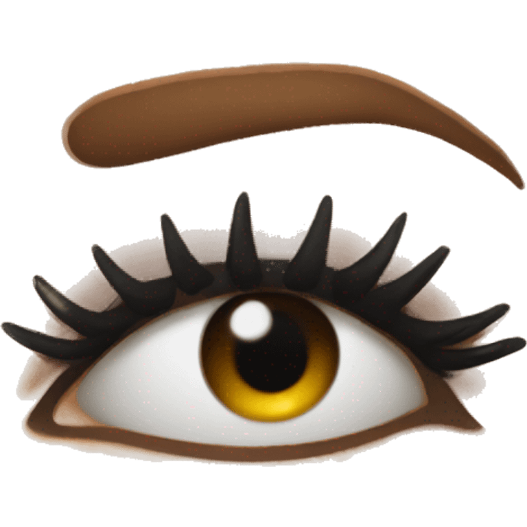 Emoji with lashes  emoji