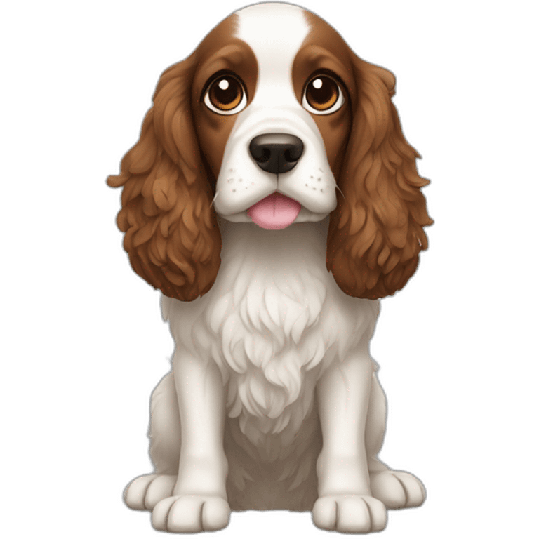 Spaniel bola boca emoji