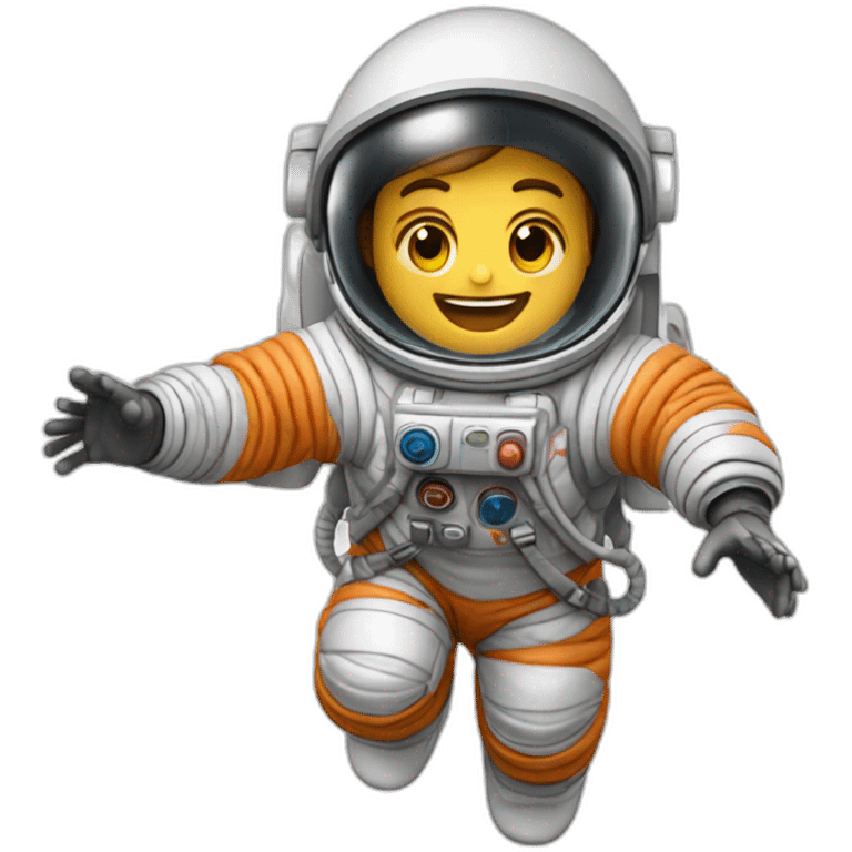 foguete levando astronauta emoji