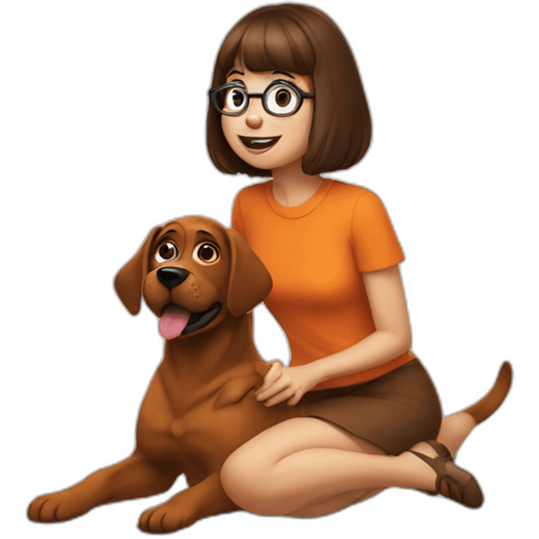 velma eating a dog emoji