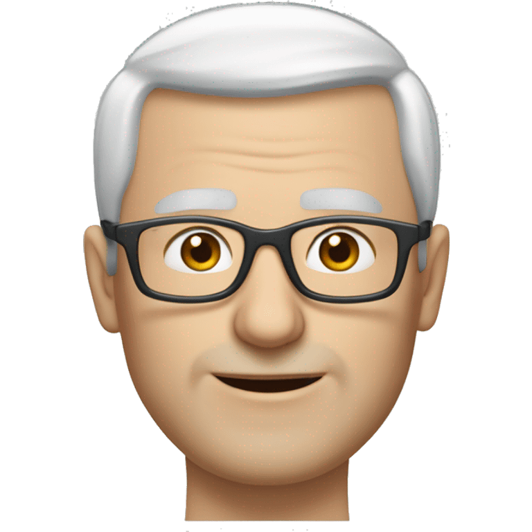 Ján Čarnogurský, bald man with gray hair and glasses emoji