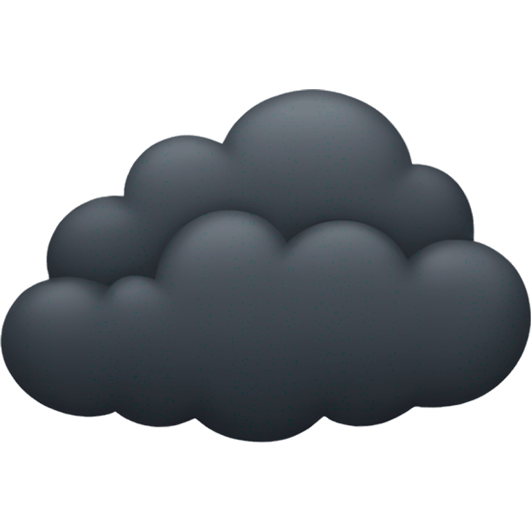 dark simple cloud  emoji