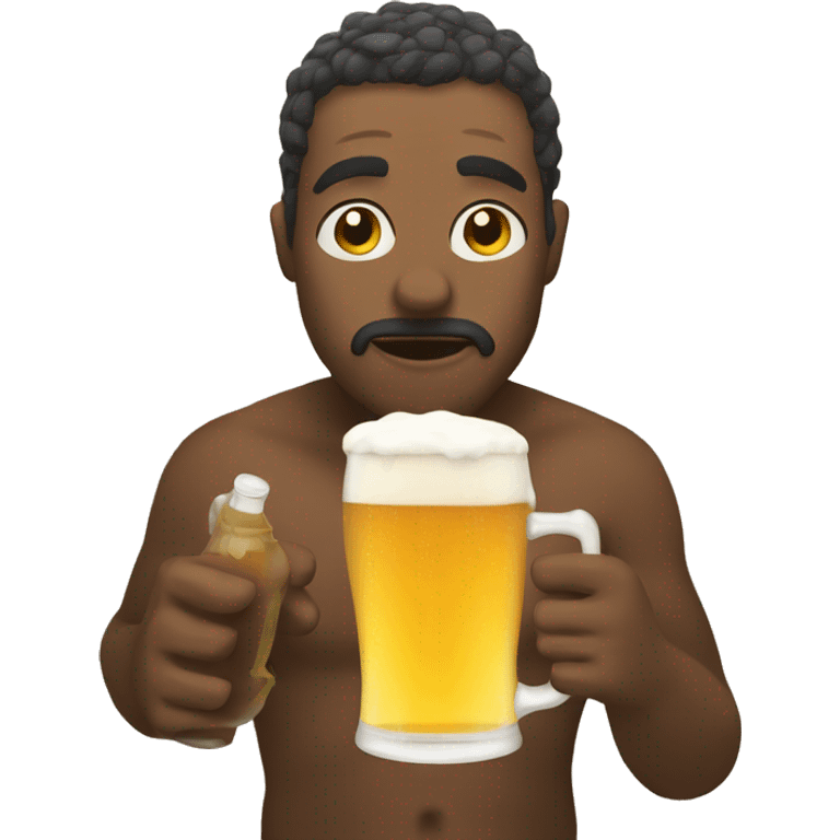 drinking a beer in the shower emoji