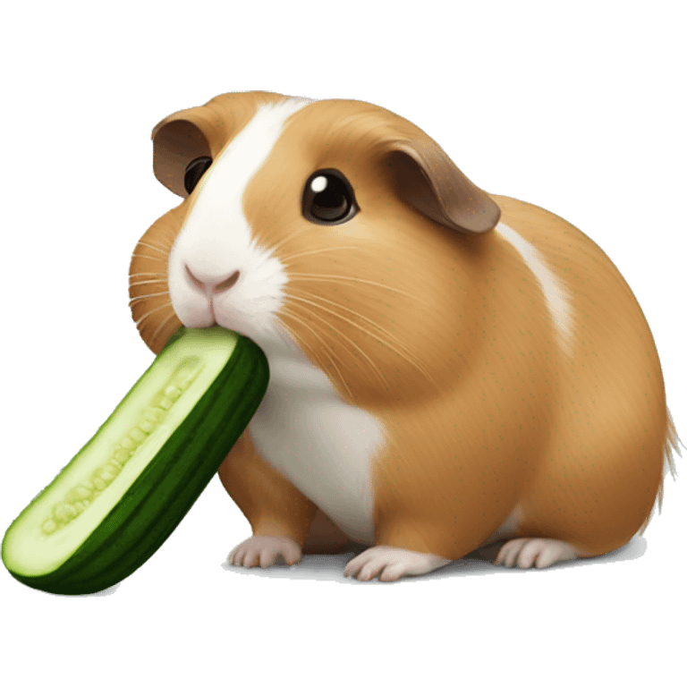 Guineapig eating cucumber emoji