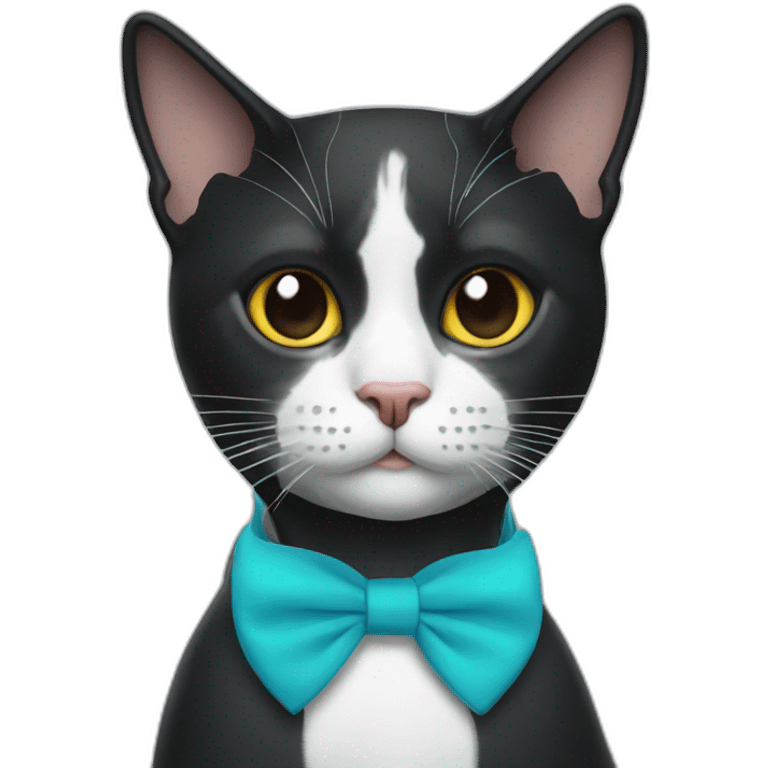 tuxedo cat wearing snorkle emoji