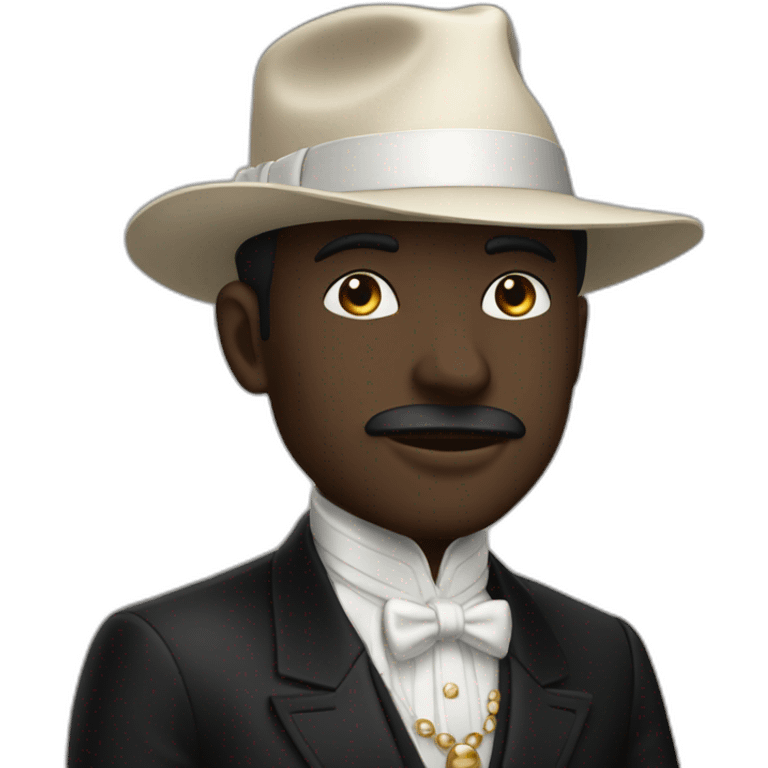 Homme noir riche emoji